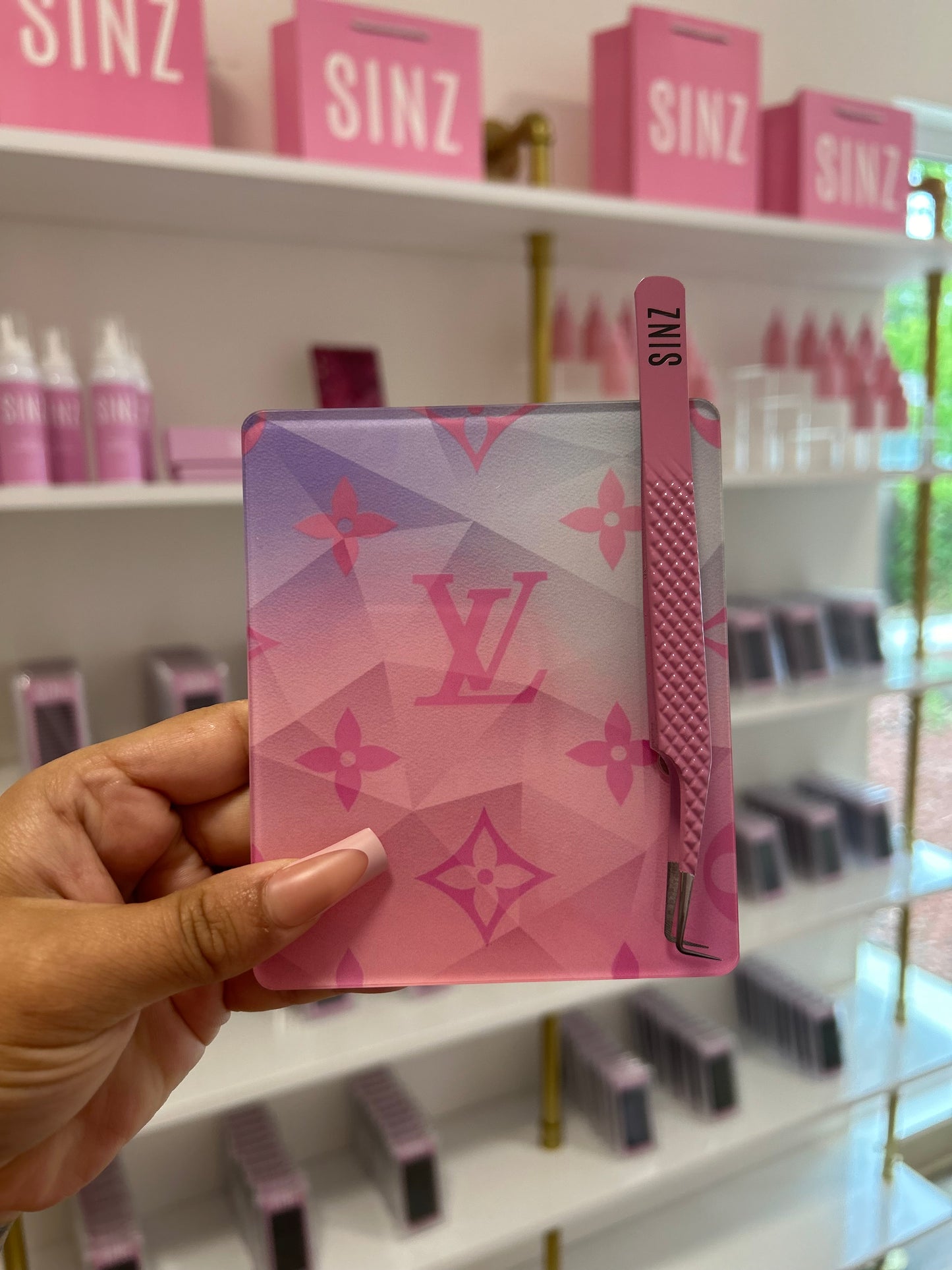 Inspired LV lash tile