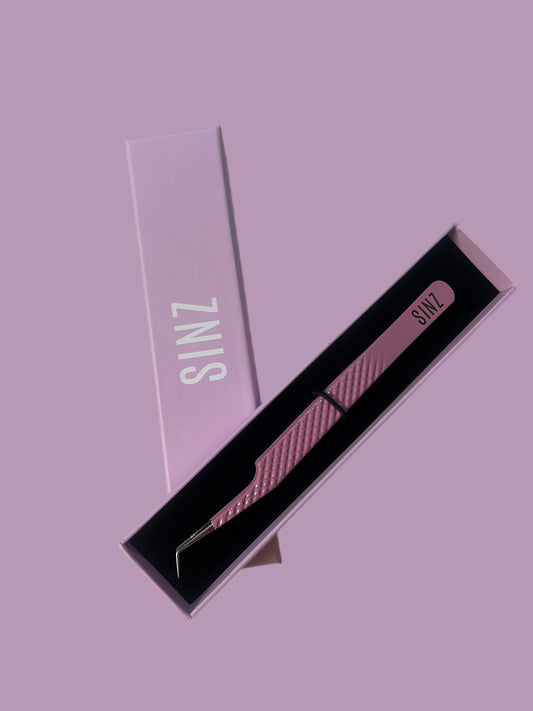 PINK 45 DEGREE FIBER TIP TWEEZER 💗